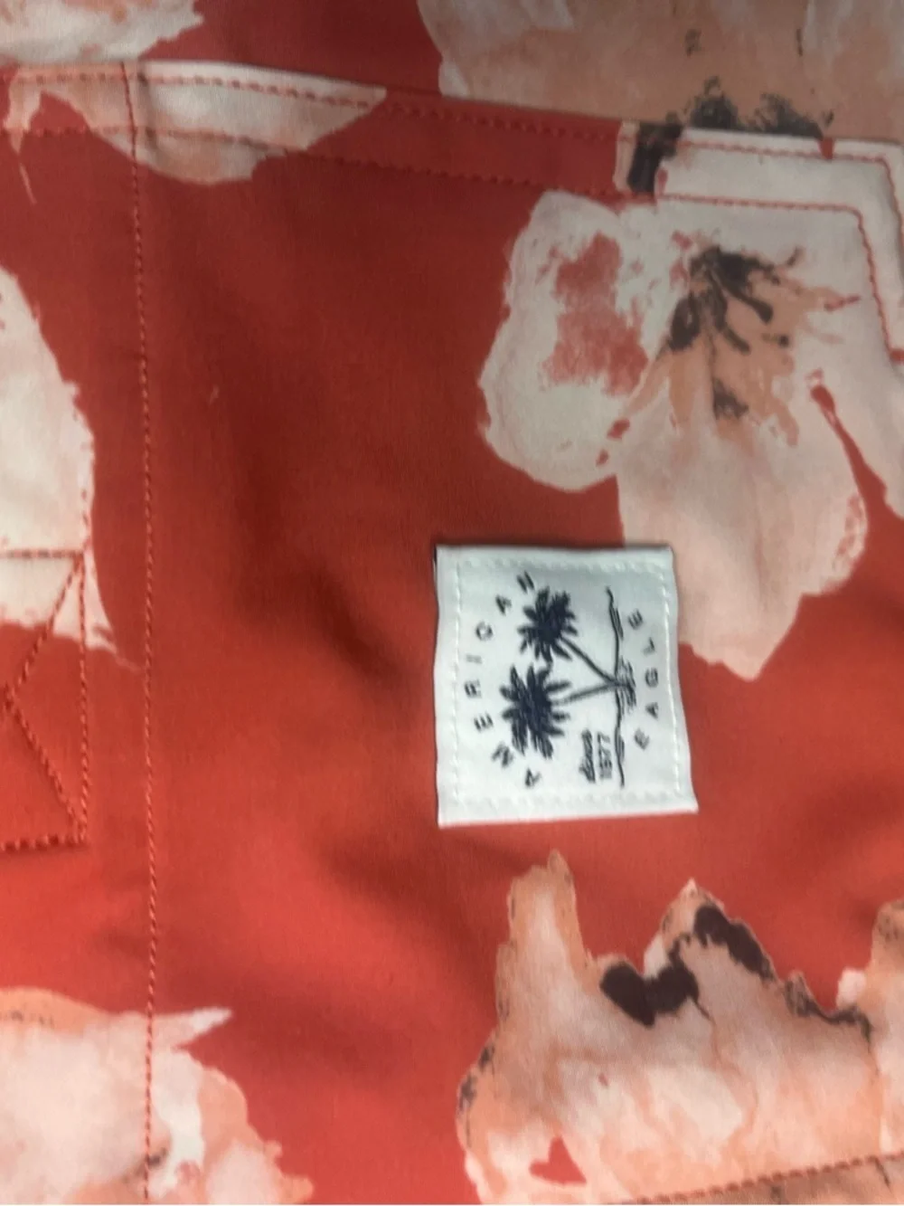 Sz Various American Eagle Outfitters Coral Floral Swim Trunks